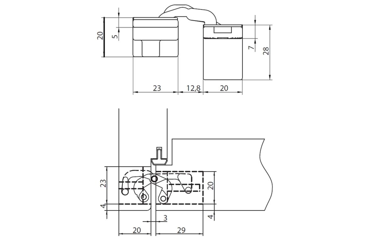 Скрытые петли Morelli HH-19 W